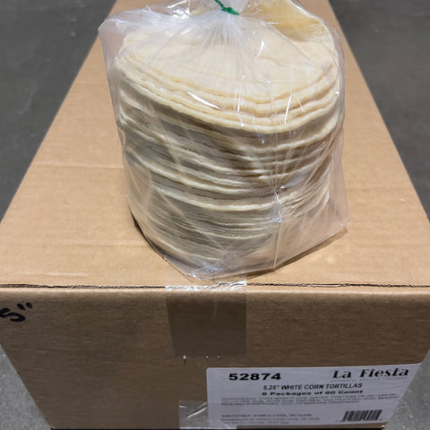 52874 5" White Corn 1p/60ct