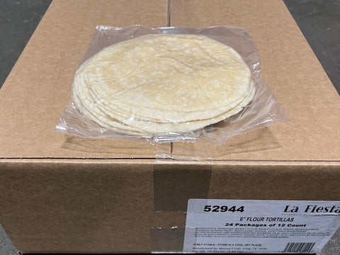 52944 6" La Fiesta Flour 1p/12ct